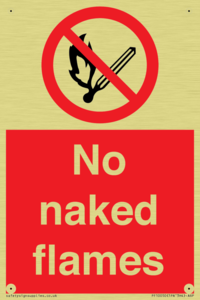 No naked flames